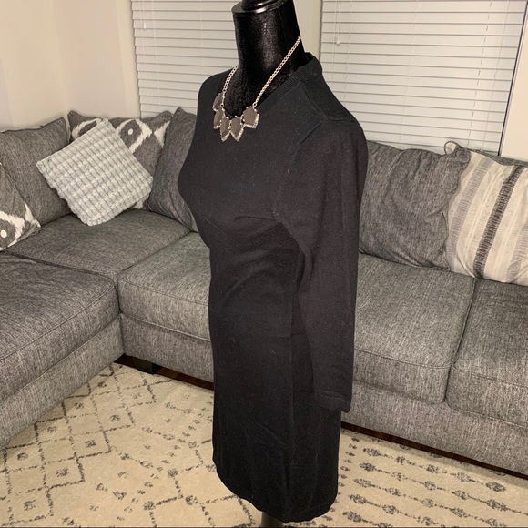 Black Sweater Dress - Picture 3 of 4